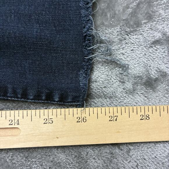 Express Jeans Womens 0/R Blue Cropped Flare High Rise 4-Way Hyper Stretch Pants - Picture 11 of 12